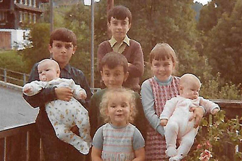 Die Kinder Josef, Andreas, Verena, Balz, Luzia, Alois und Franz